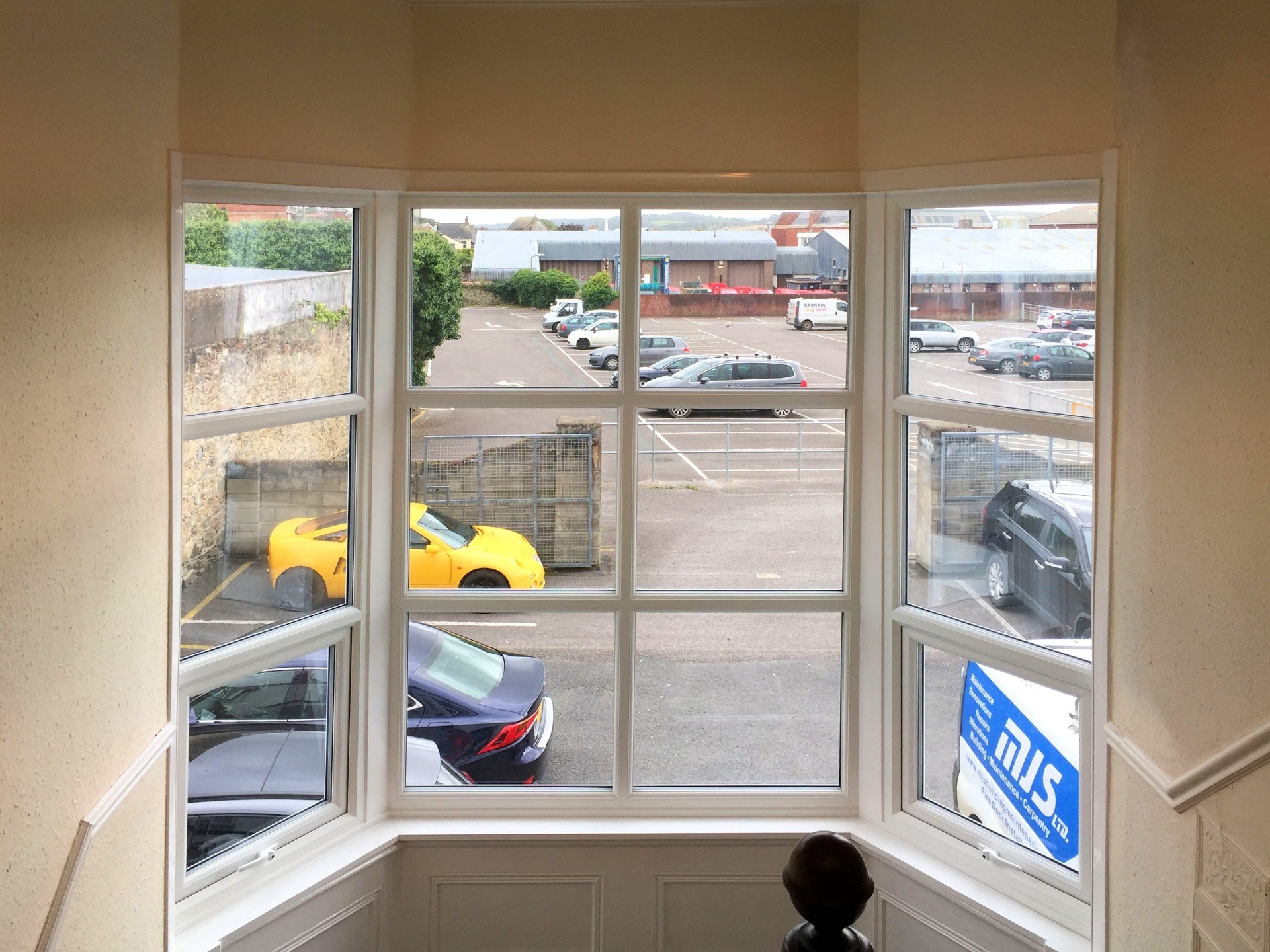 Bay Window, install new sill and match decorations. Barnstaple North Devon