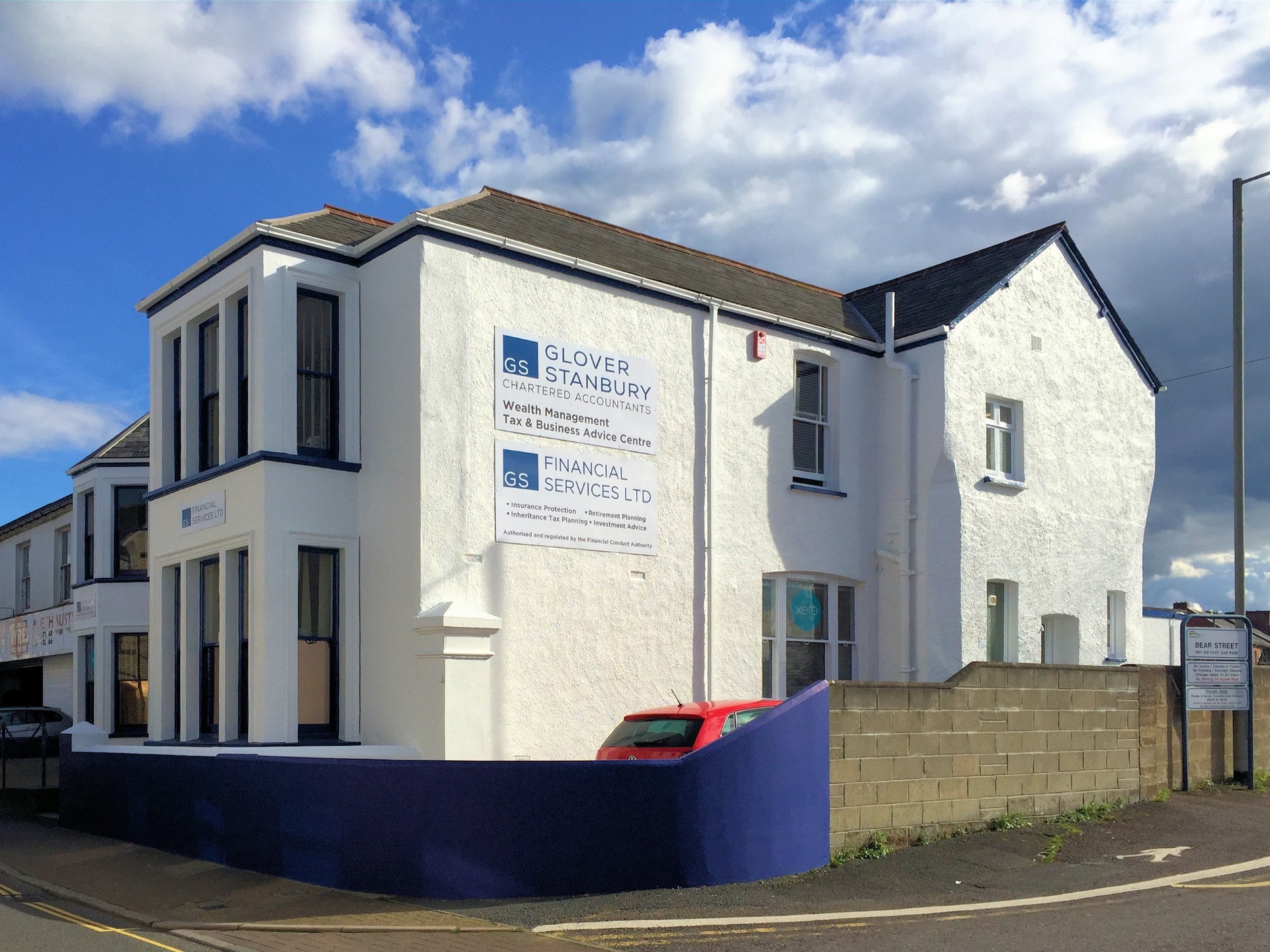 Client testimonial for the project,    “We would highly recommend MJS Building Maintenance Ltd and the excellent and professional standard of work carried out by Matt Scoins and his team at our Barnstaple Offices at 30 Bear Street.    All friendly, helpful, thorough and efficient (including turning up and carrying out all works exactly when promised!), they discovered a complete nightmare when redecorating and partial re-roofing works. This nightmare was sensitively handled and included old plaster falling off the walls in bucket loads (well skip loads - in fact) as well as a large second floor (roof supporting but rotting/leaking) bay window needing complete replacement - whilst ensuring no structural movement (roof falling in) or other related health and safety issues. A very significant job for us undertaken in a constructive and efficient way – and with no shocks financially either.    Can’t recommend them enough. Our grateful thanks.”    Brian Ross  Partner  Glover Stanbury Chartered Accountants