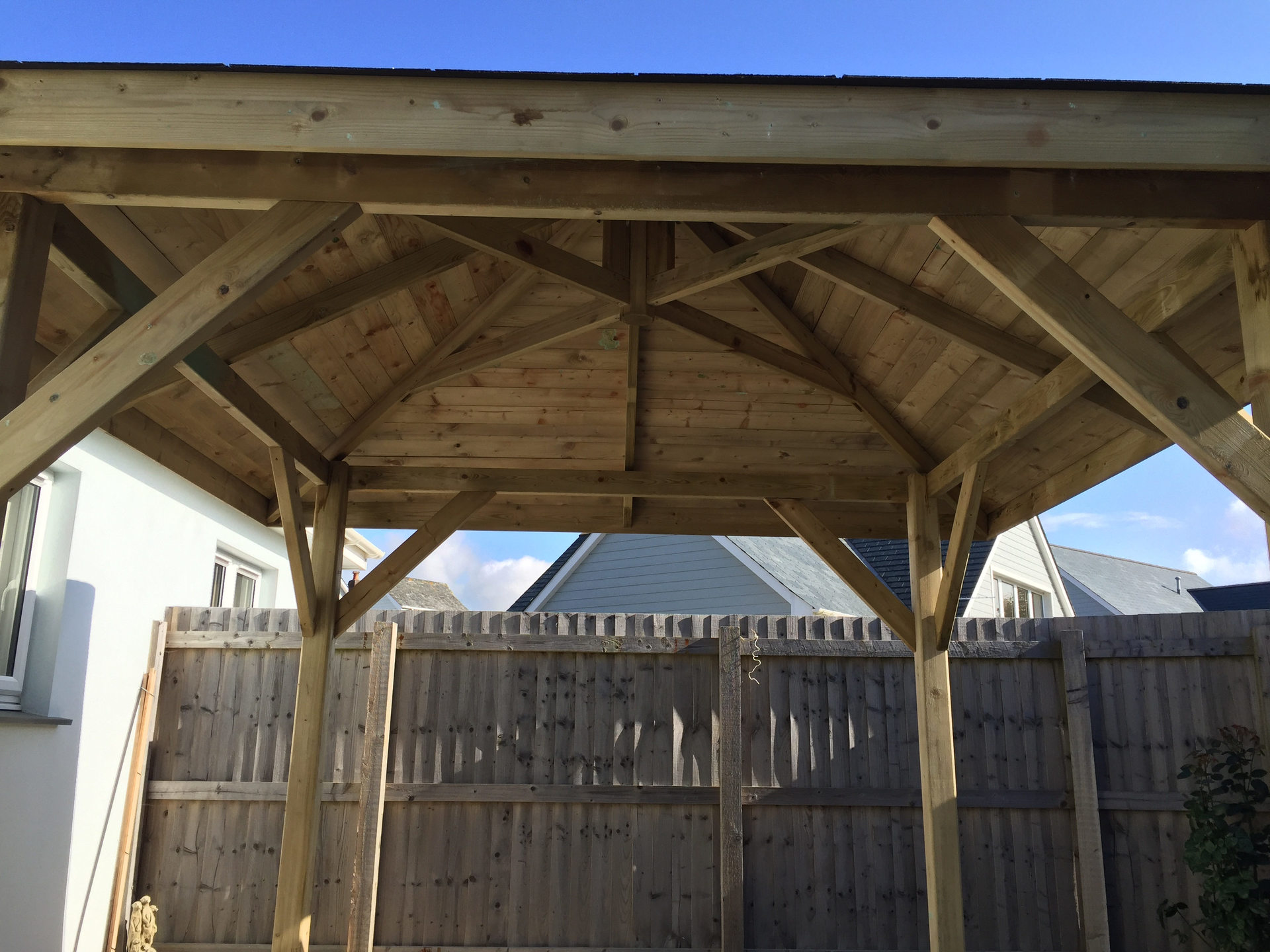We were asked to design and build a gazebo for a local home in Barnstaple North Devon.