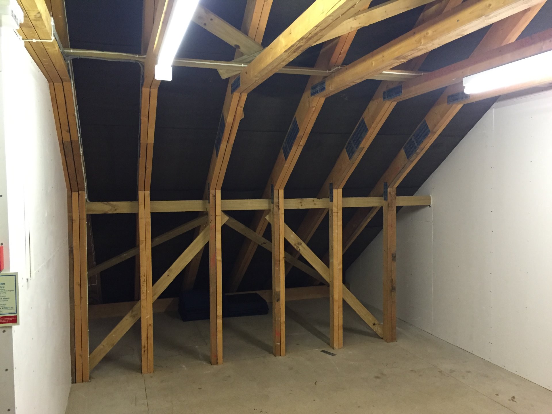Loft truss modifications in accordance with structural engineers to open up as much space as possible by MJS Building Maintenance Ltd