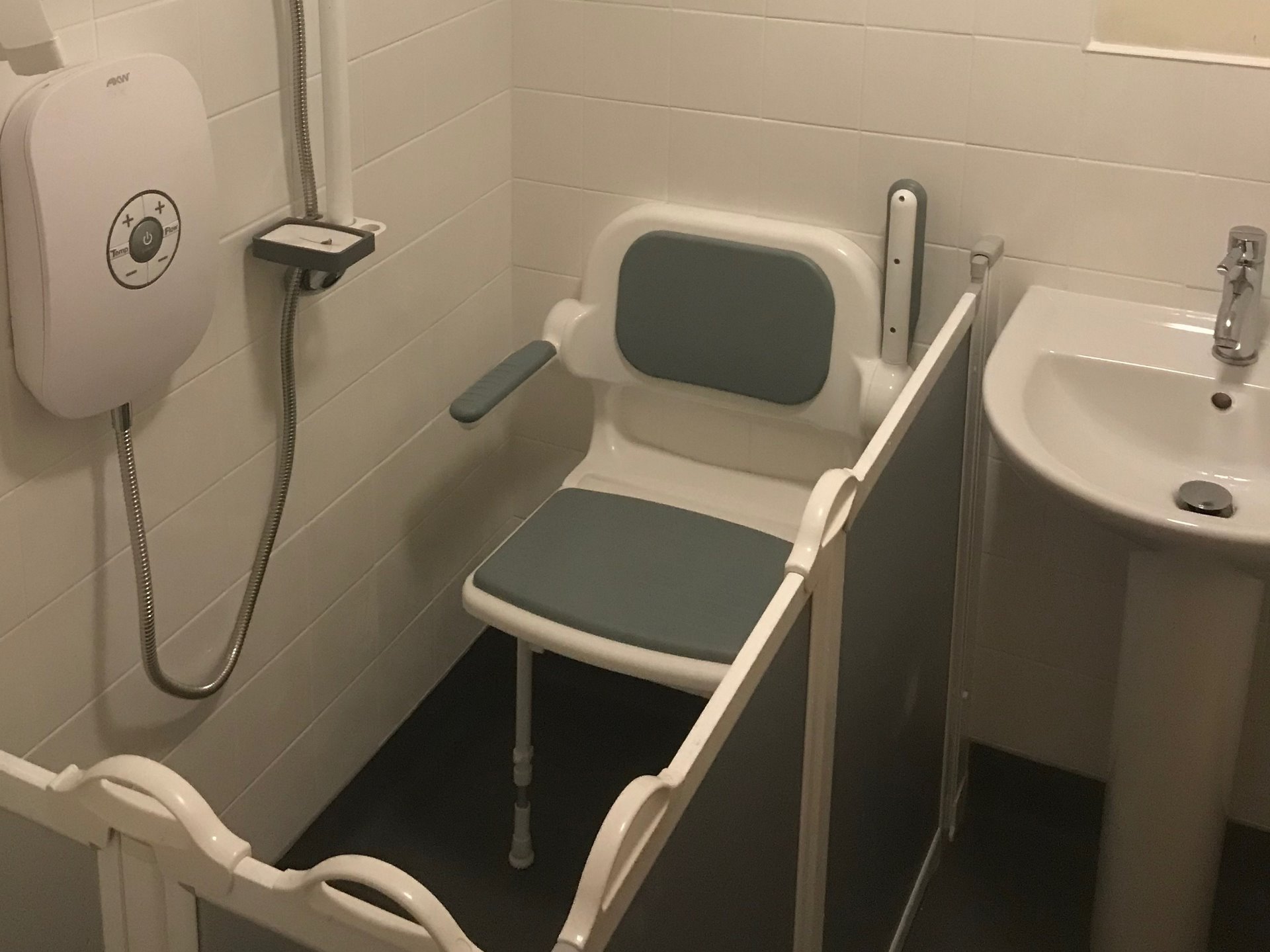 Disabled easy access shower room adaption Barnstaple North Devon