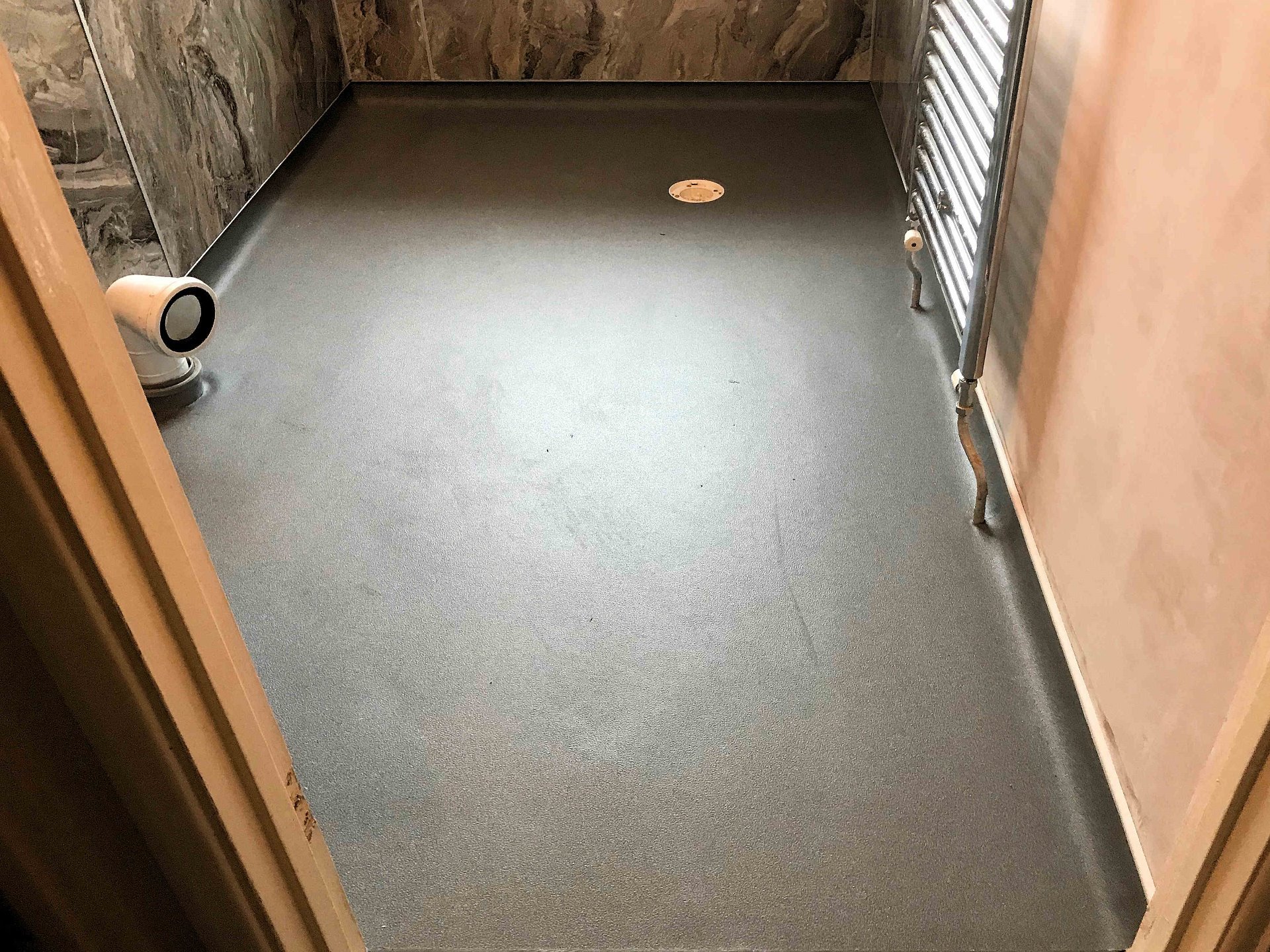 Bathroom to walk in shower room, Altro flooring. Barnstaple North Devon