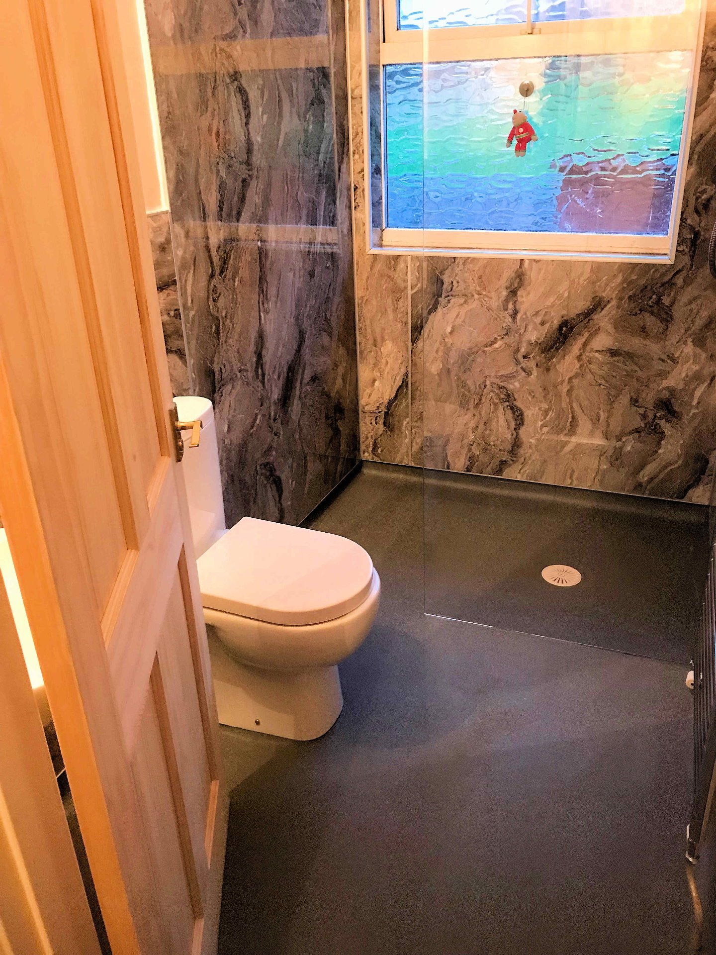 Bathroom to walk in shower room, close coupled toilet. Barnstaple North Devon