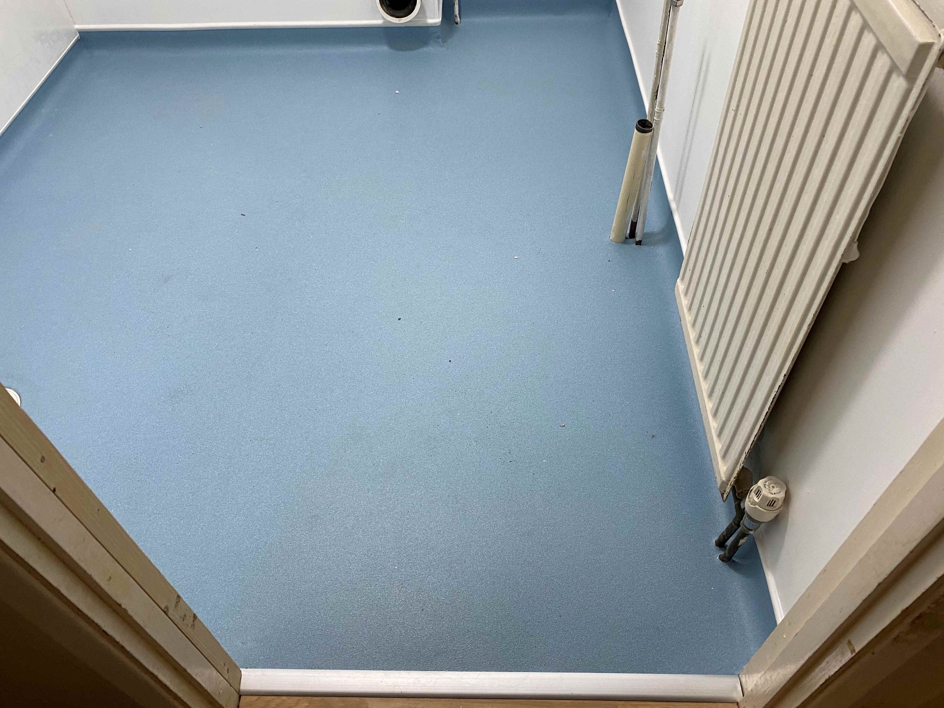 Bathroom to Wet Room; Altro Pisces non slip flooring. Barnstaple North Devon